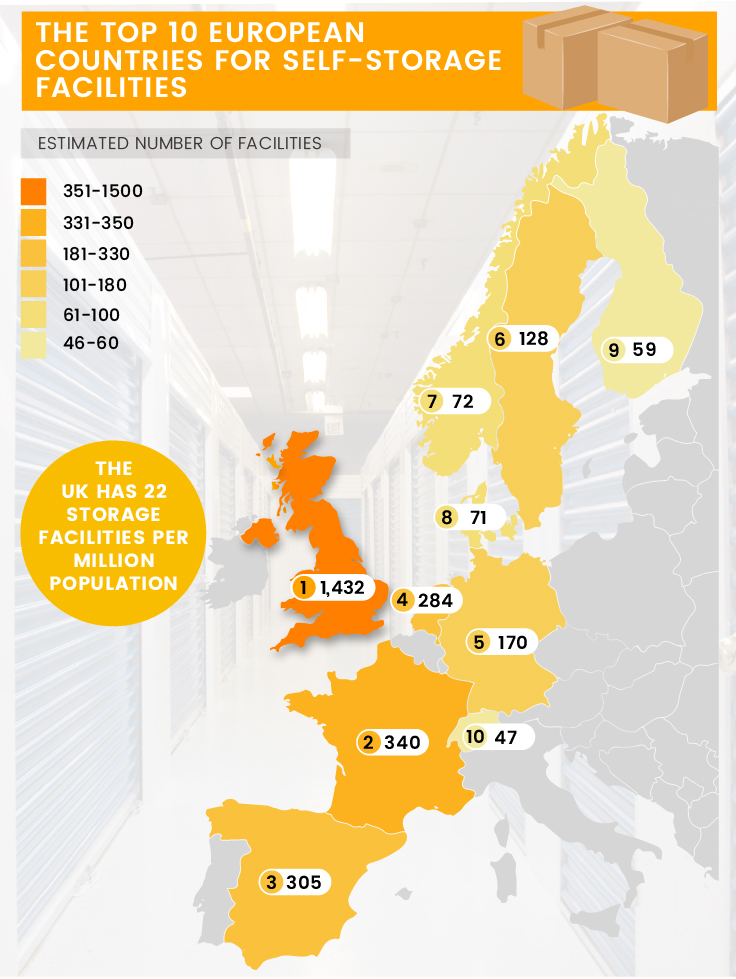 self-storage-across-europe-map