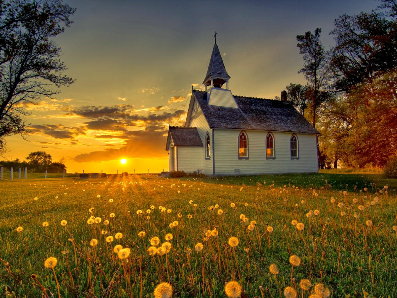 St Pauls Anglican Church Beautiful Sunset