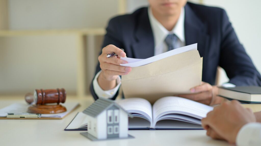 The lawyer is currently providing legal advice on real estate