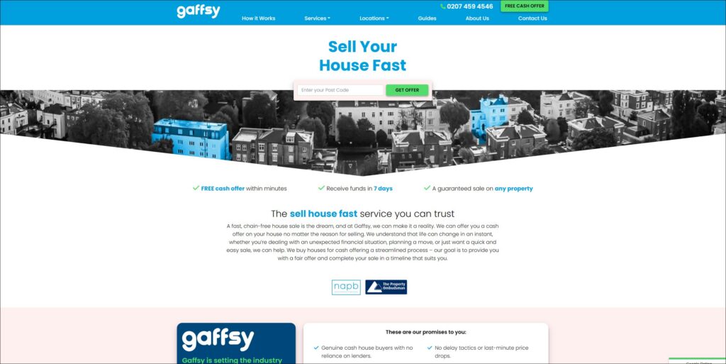 gaffsy home page